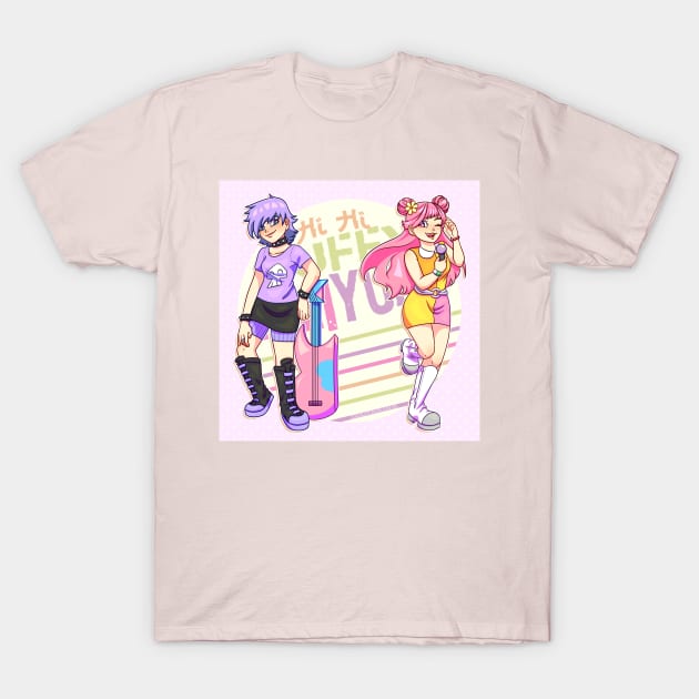 Hi Hi Puffy AmiYumi T-Shirt by Doutarina